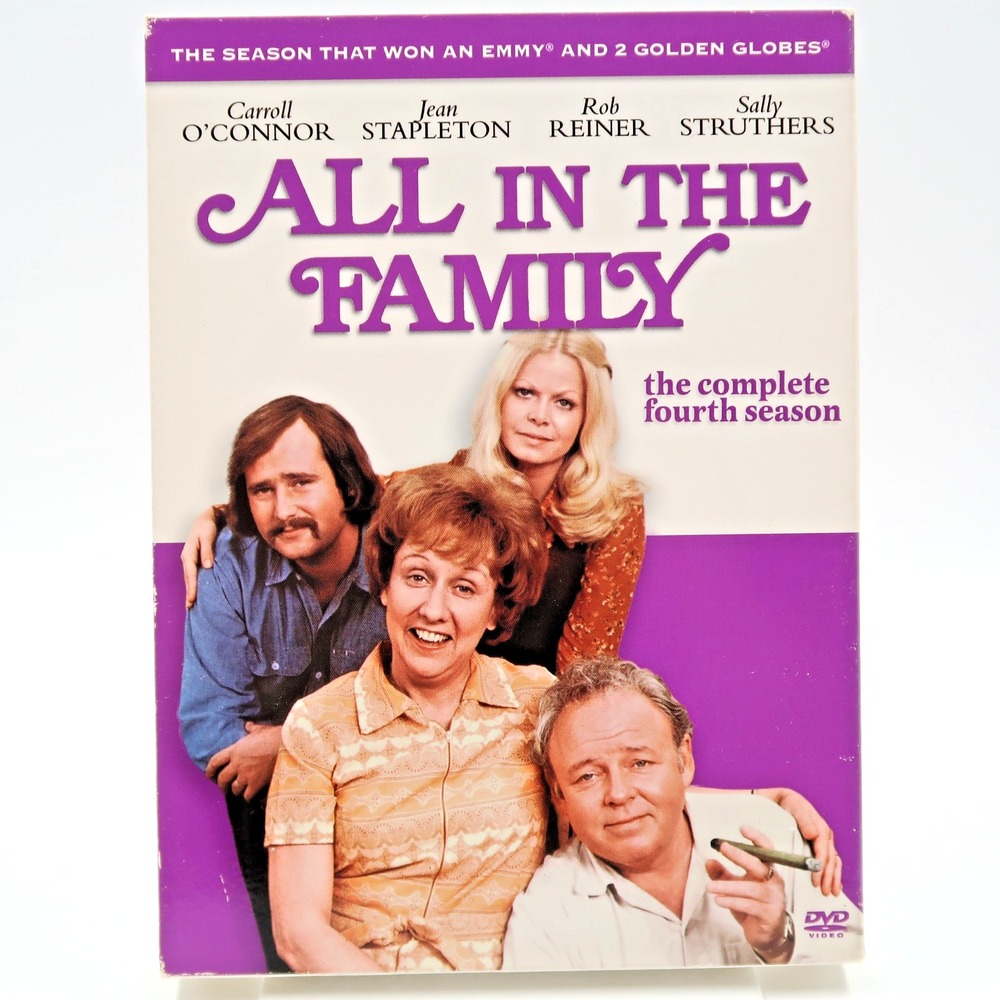 All in the Family Complete Fourth Season DVD Carroll O'Connor Rob Reiner 3-Disc